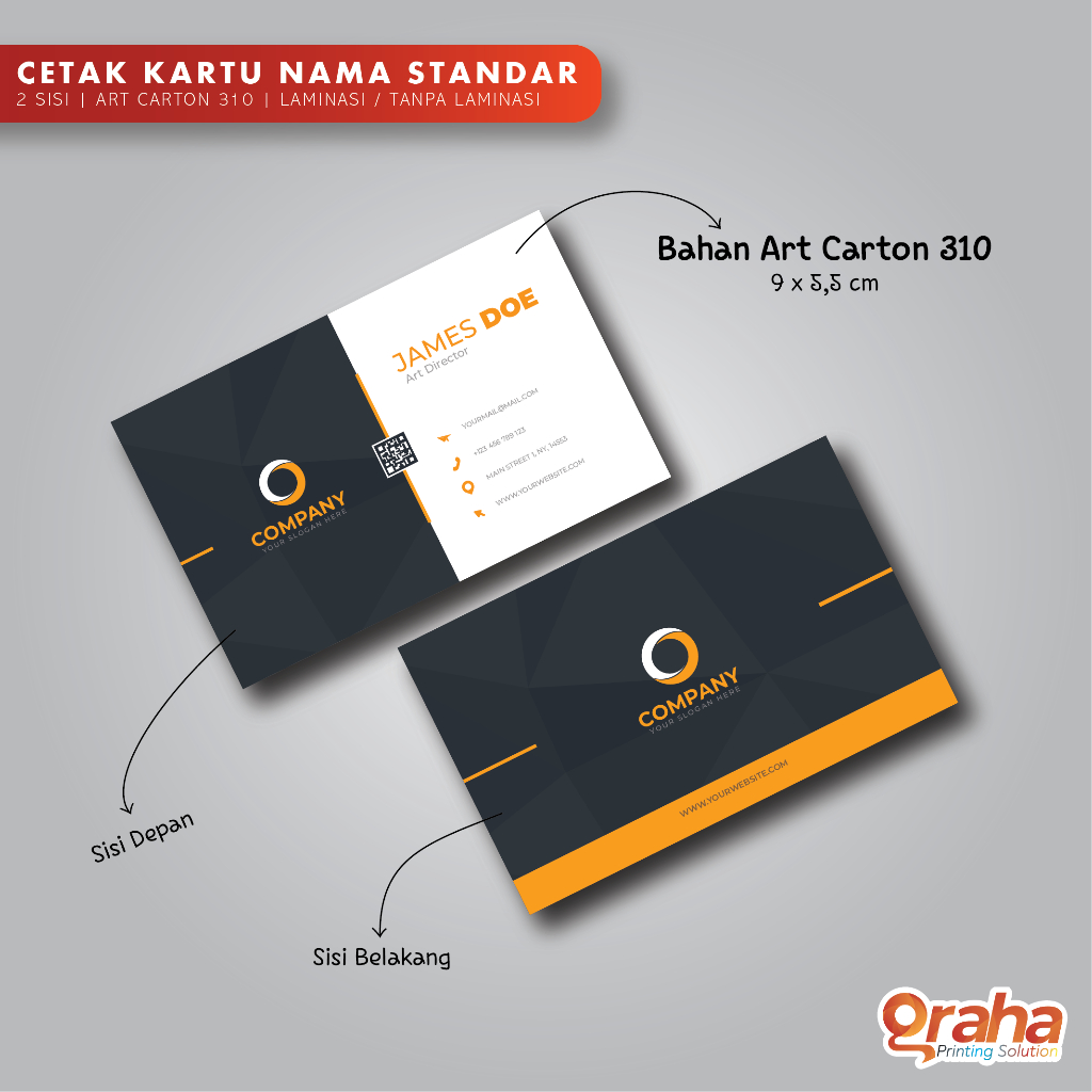 

Cetak Kartu Nama Standar 2 Sisi