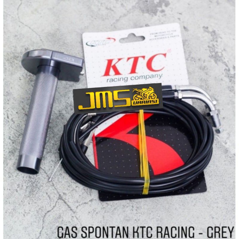 gas spontan ktc racing plus grip 2kabel universal mio beat vario110 mioj miom3 soulgt115/125 aerox lexi nmax pcx150/160 adv150/160 vario125/150 vario150 scoopy genio beat deluxe beat pop mxking rxking cbr R15 blade rebo absolute vega vixion jupiter mx