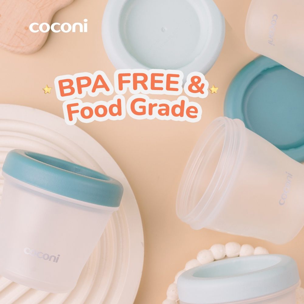 COCONI Air Tight Baby Food Container Set | Wadah MPASI PP Bayi Tempat penyimpanan BPA Free