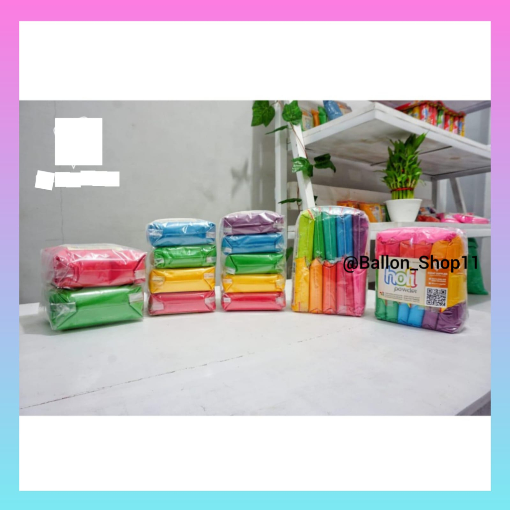 Paket HoliPowder 1kg MIX Warna / Tepung Warna Warni Holy Powder Color Fun