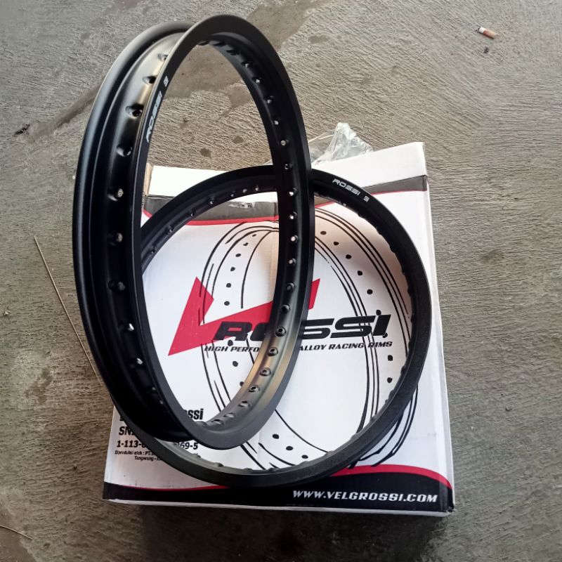 VELG ROSSI RING 17 HITAM GLOSSY
