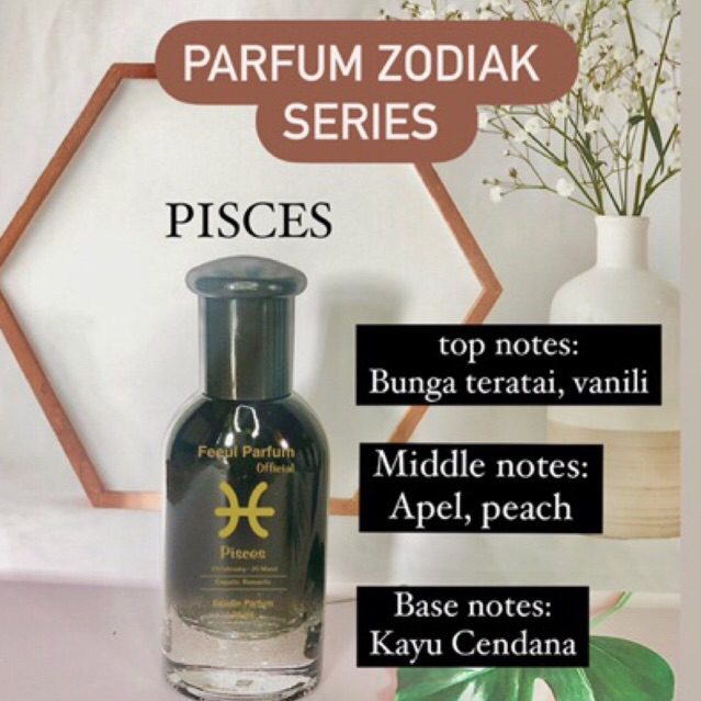 Parfum Zodiak Pisces uniseks 30ml/ parfum murah/ parfum kekinian/ minyak wangi tahan lama/ parfum vi