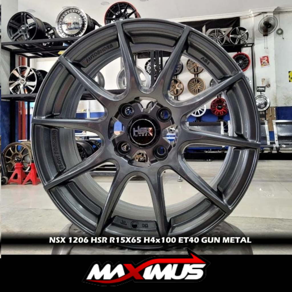 Velg Racing Untuk Mobil Brio Satya Merk HSR Tipe NSX R15