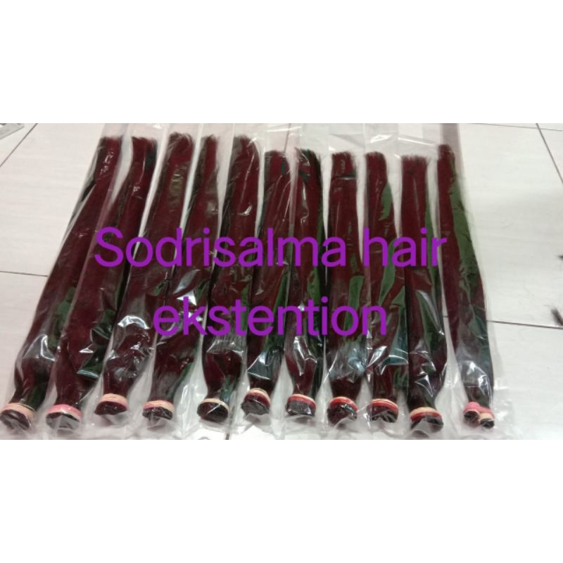 HAIR EXTENSION / rambut sambung 55cm -70cm/100helai