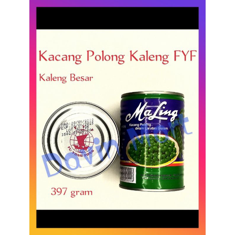 Kacang Polong Green Peas Kaleng FYF 397gram