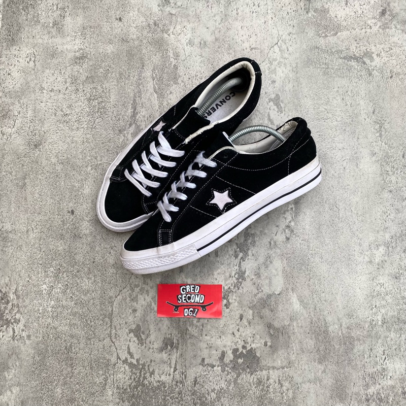 CONVERSE ONE STAR BLACK WHITE