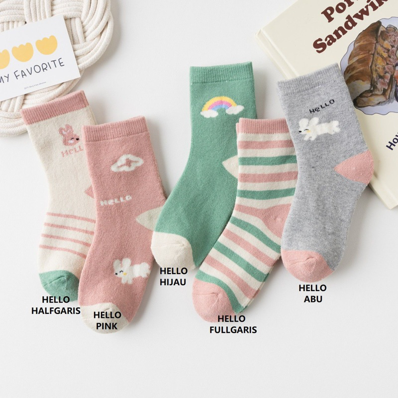 Kaos Kaki Import Anak Tebal Model No Hello Bear