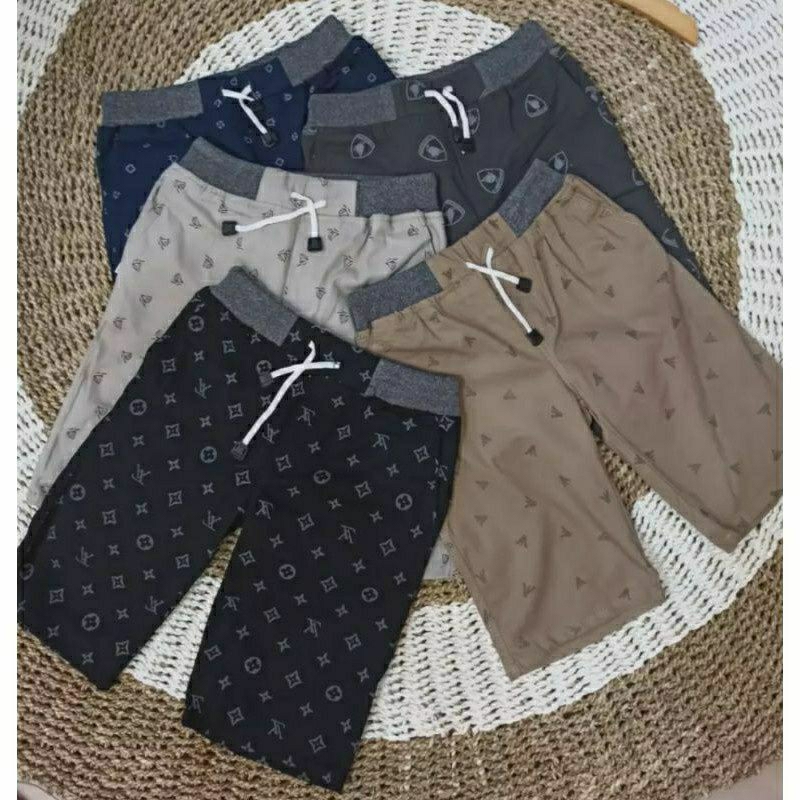 celana pendek pria distro original motif printing