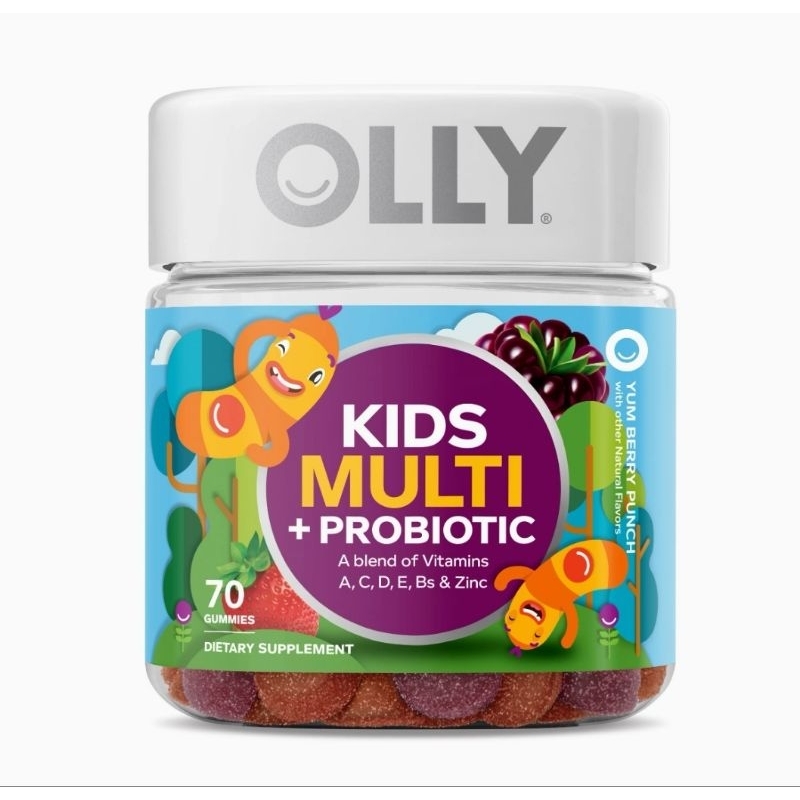OLLY Kids Multivitamin + Probiotic Gummy, 70 Counts