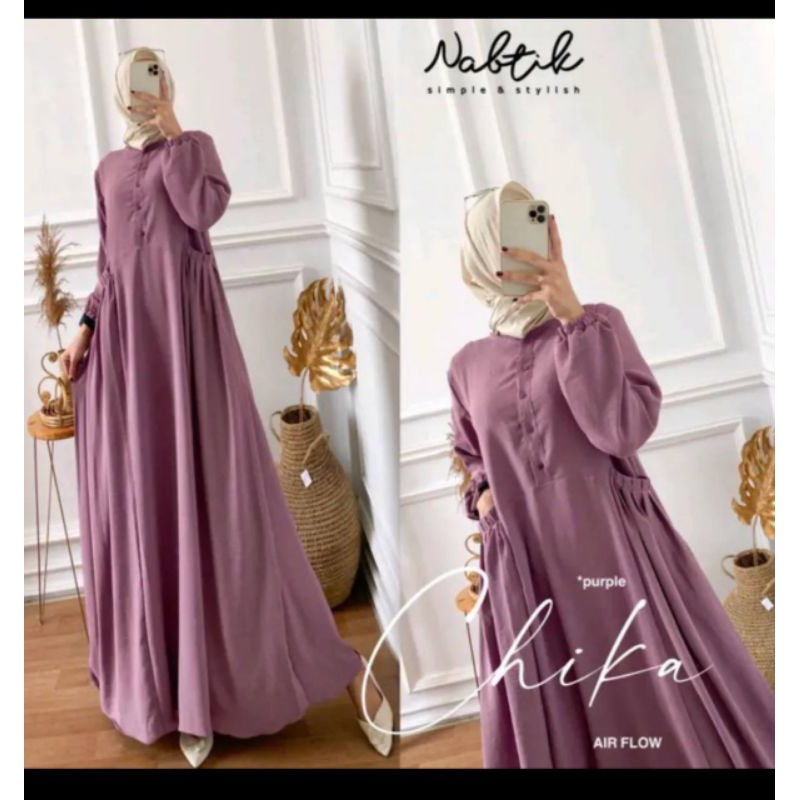 Gamis CIKA kringkel AIRFLOW | gamis MOLA airflow