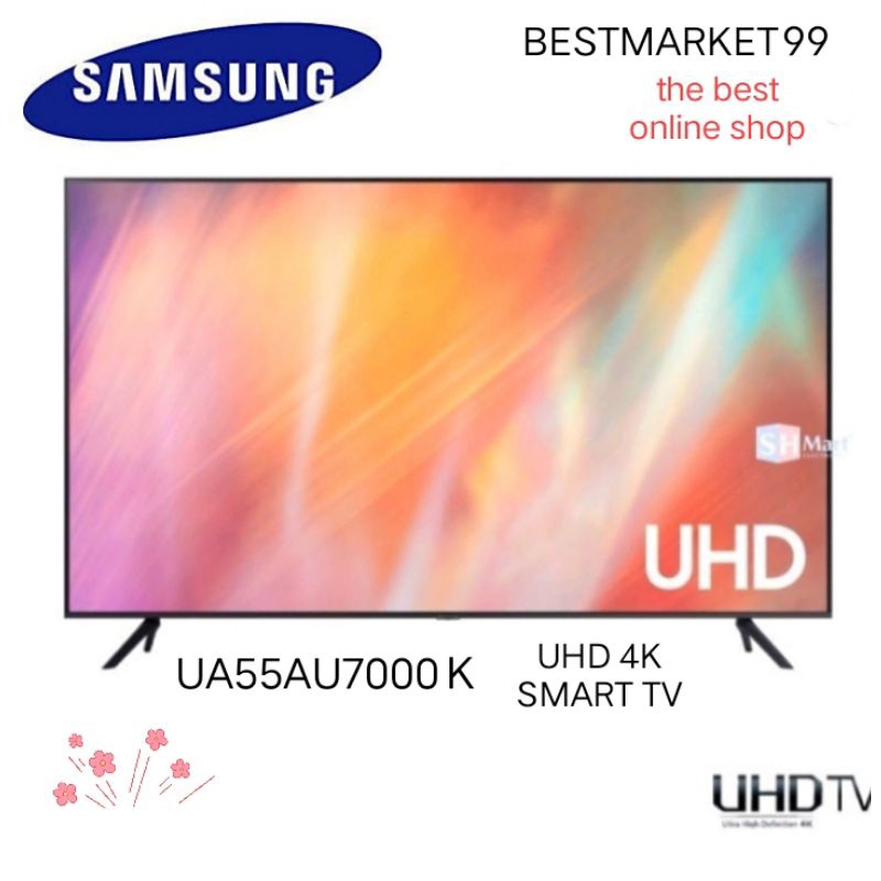 PROMO 5.5 TV LED SAMSUNG 55AU7000K 55 INCH UHD 4K SMART TV FREE ONGKIR SBY