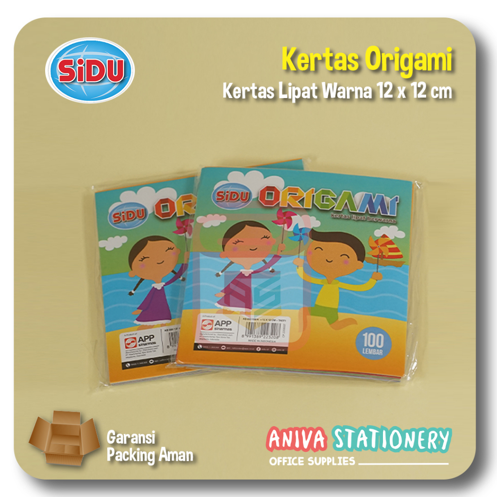 

SIDU KERTAS LIPAT ORIGAMI UK KECIL 12X12 CM BERWARNA PRAKARYA KERAJINAN TANGAN