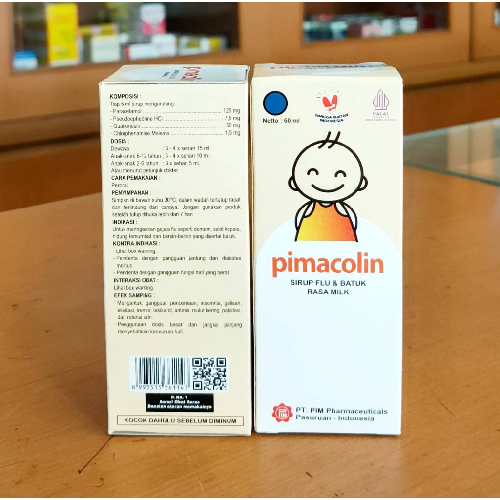 Pimacolin Milk Syrup 60 ml