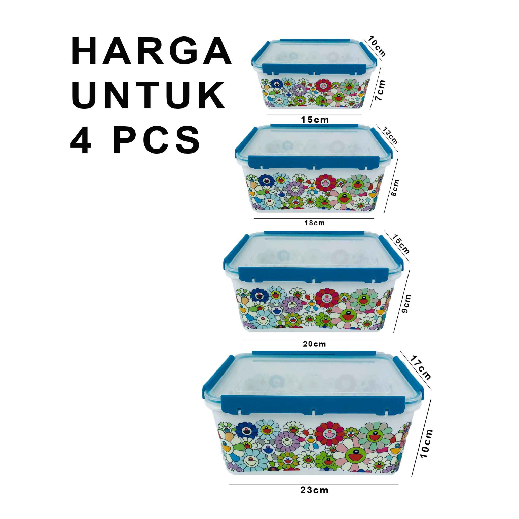 Tempat makan 3 warna* Tempat makan 4 ukuran* Tempat makan impor