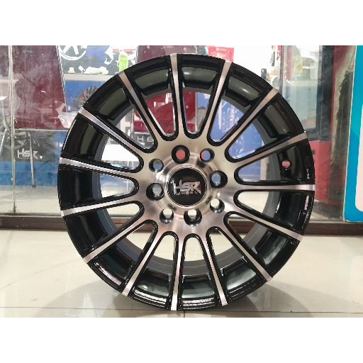 VELG RING 14 HSR MAUDUS WARNA TWO TONE UNTUK MOBIL AGYA DATSUN STARLET LANCER BRIO DLL
