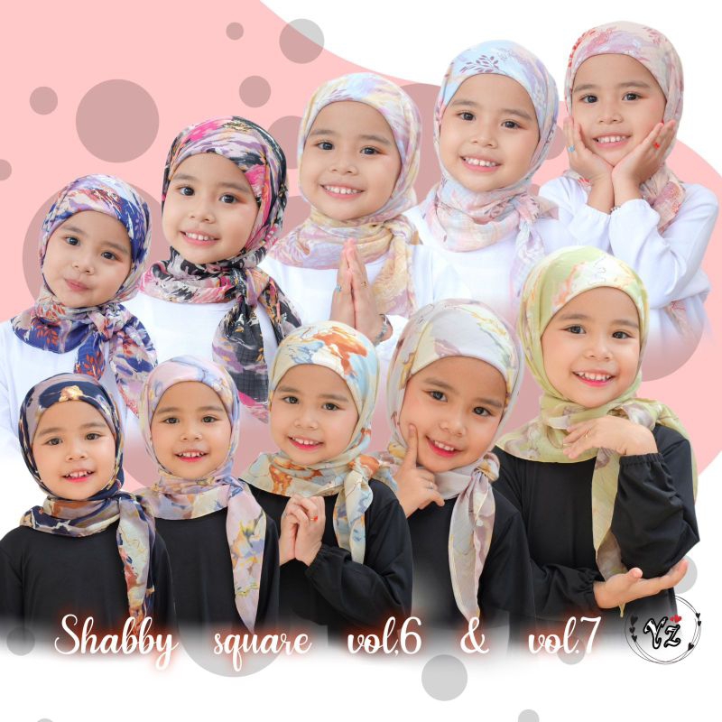 shabby square jilbab inner anak