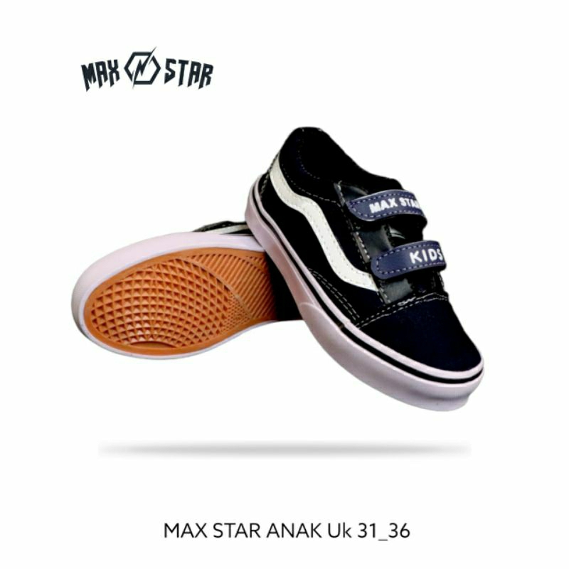 Max star kids sepatu anak laki laki/sneakers anak laki umur 6-10 tahun