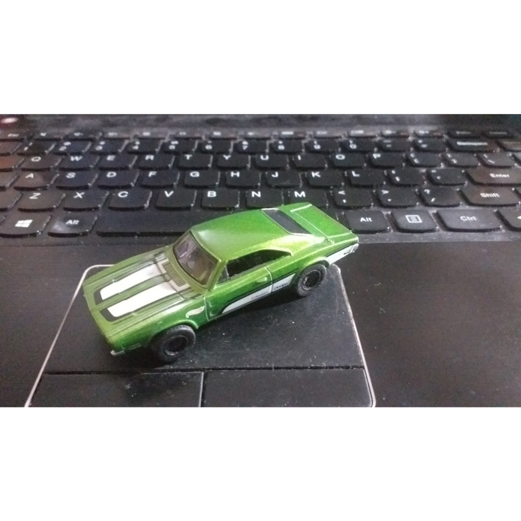 HOT WHEELS LOOSE 69 DODGE CHARGER 500 HIJAU CUSTOM BAN KARET