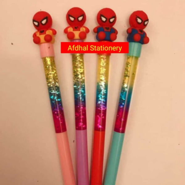 

Promo pen gel spiderman gliter air 12 pcs tinta hitam Diskon