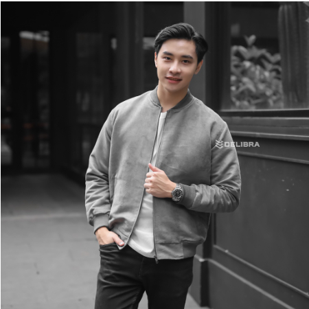 Libra Jaket Suede Malvin Grey Young Jaket Bomber Pria Original Jaket Pria Bomber Jaket Pria Dewasa J