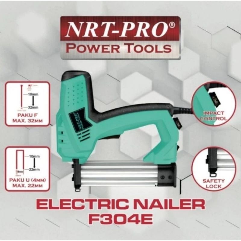 

NRT PRO F304E Mesin Paku Tembak Staples Elektrik / Electric Nailer Gun