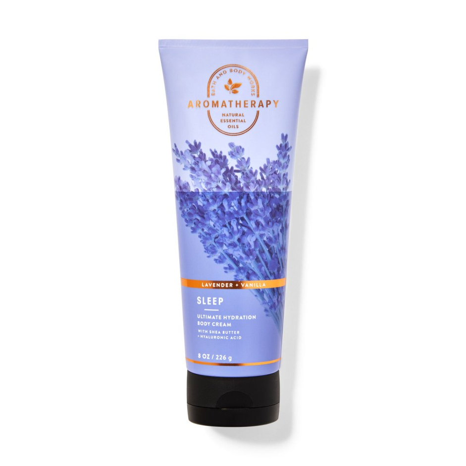 BBW Sleep Lavender Vanilla Body Cream Aromatherapy 226g Bath and Body Works