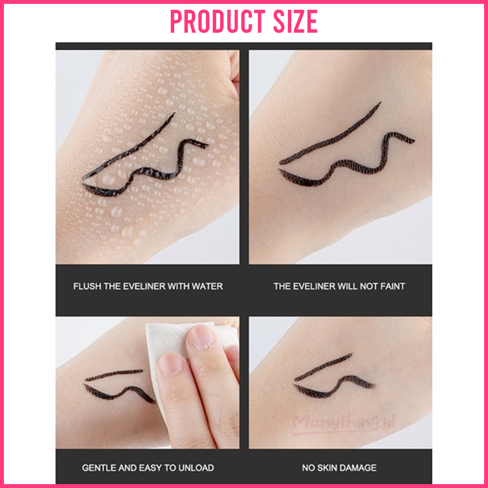 [BPOM] Eyeliner Stamp 2 In 1 Waterproof Liquid Eyeliner Pensil Waterproof Ukuran Stamp Small