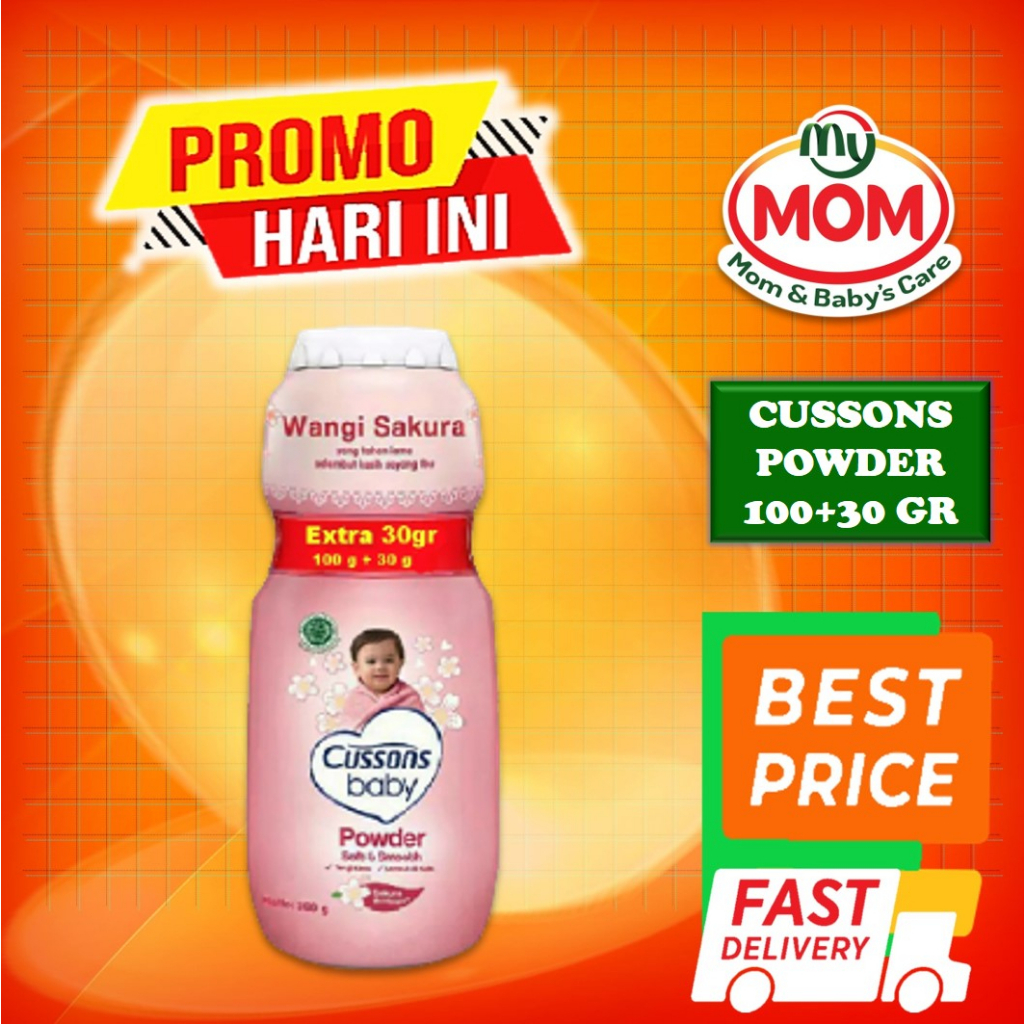 [BPOM] Cussons Baby Powder 100gr + 30gr / Bedak Bayi Cusson / MY MOM