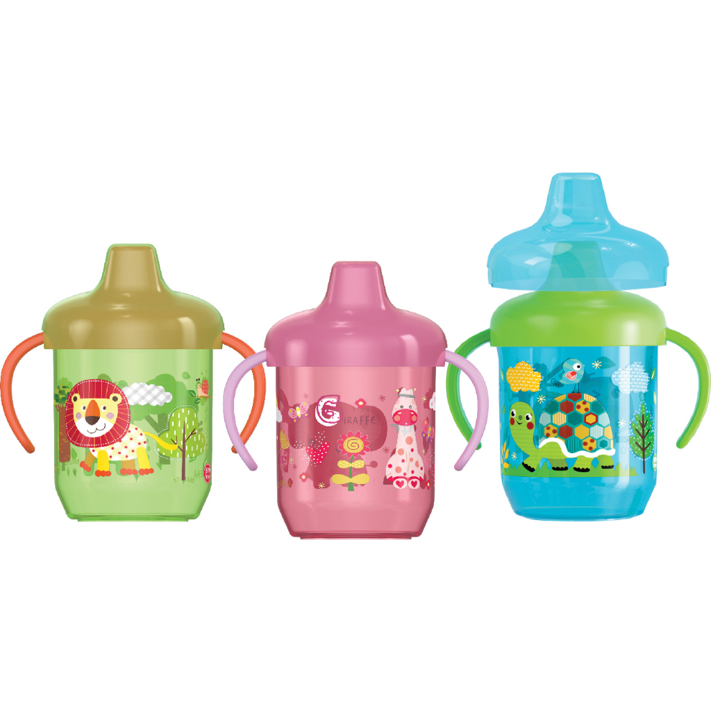 Training Spout Cup Gelas Cangkir Minum Cucupan Baby Safe dengan Pegangan JP034