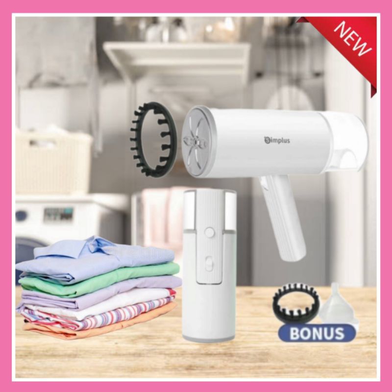 Setrika Uap Portabel Simplus Garment Steamer Genggam/Portabel Handheld Color White