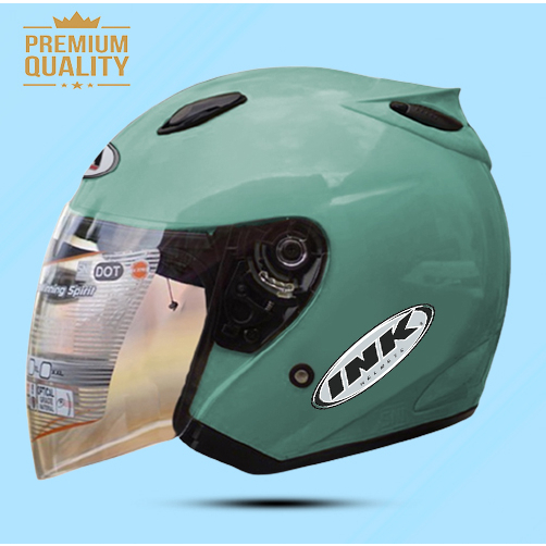 Helm Dewasa Half FAce Centro Polos Untuk Pria Dan Wanita Dewasa Helm SNI Free Stiker