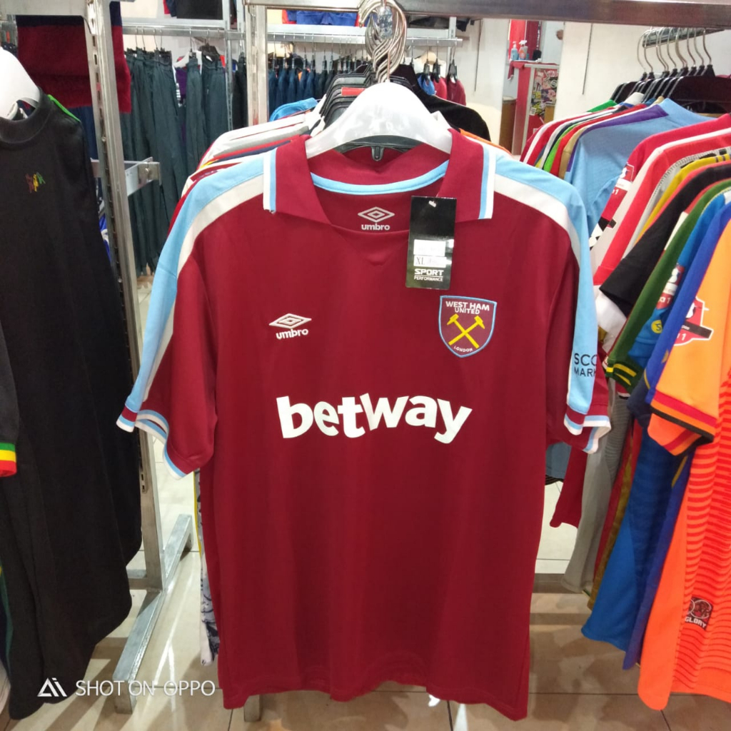 Jersey sepak bola westham home 2021 2022