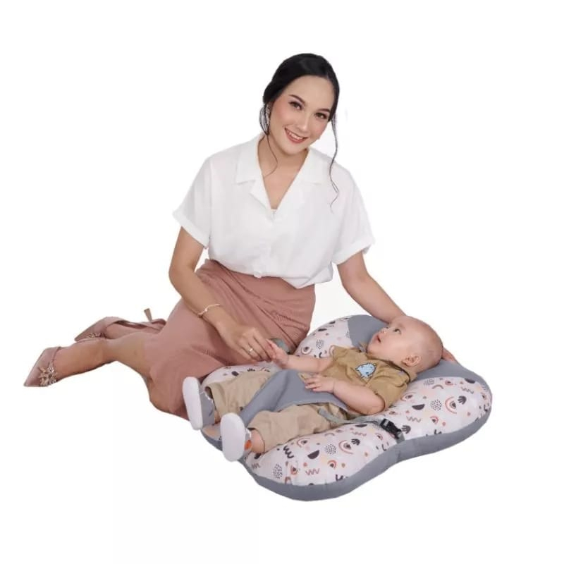 [2 kg] Mom's Baby Sofa Bayi Multifungsi (ada gasper ) + Bantal Lengan Peang Aurora Series - MBB 2009