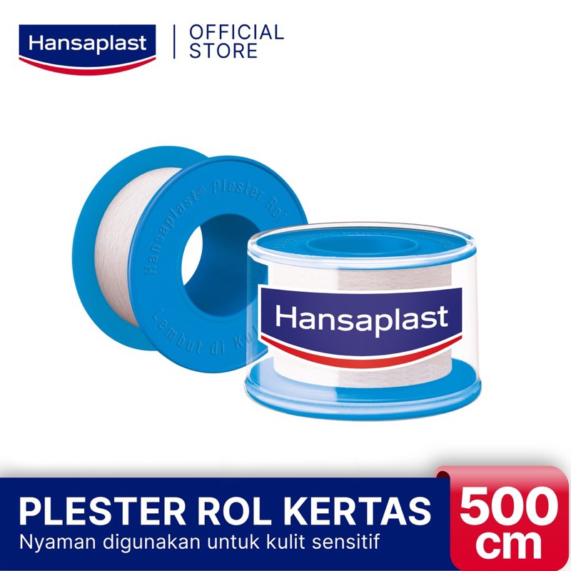 Hansaplast Rol Kertas 2,5 cm x 5m - Plester Berdaya Rekat yang Kuat