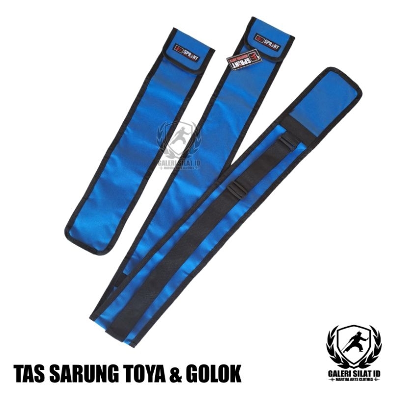 Set Sarung Toya & Golok Pencak Silat IPSI - Tempat Toya / Tongkat / Tas Tempat Alat Peraga Silat / B