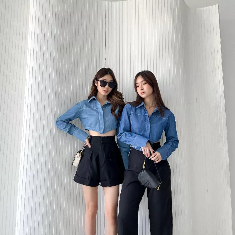 TELLERVO DENIM LONGSLEEVE KEMEJA