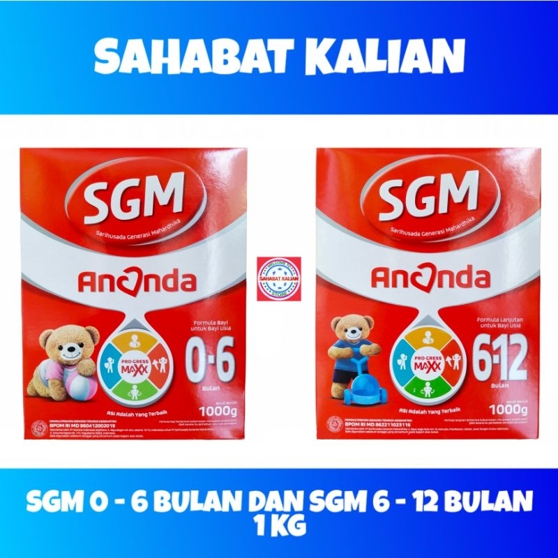 SGM Ananda 0 - 6 Bulan Dan SGM  Ananda 6-12 Bulan 1000gram