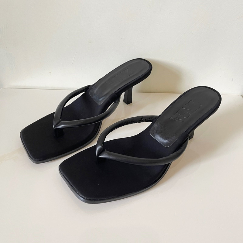 Sandal Jepit Heels Square Head  ZR-192