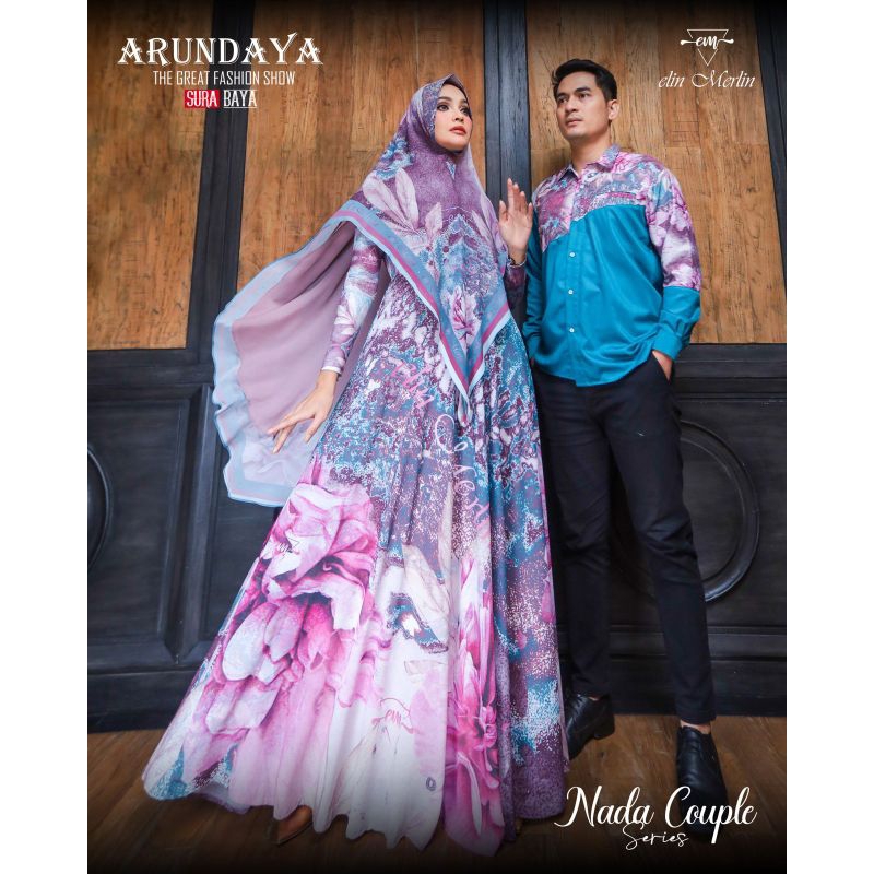 Fashion wanita muslim Nada couple  by elin merlin syar'i hijab gamis