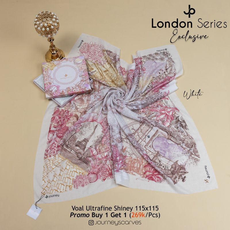 Jilbab Voal LONDON SERIES Buy 1 get 1 free by Journey Scarves