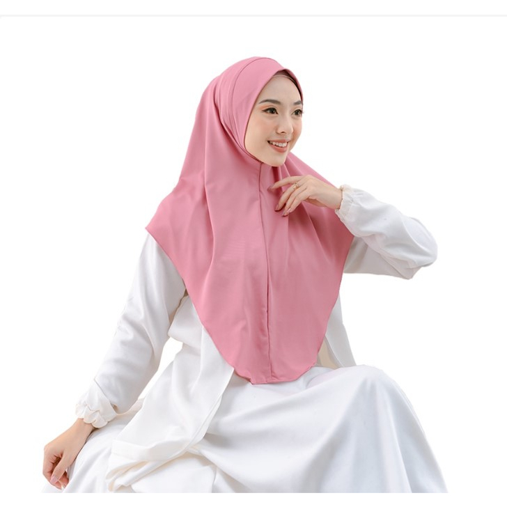 Kerudung Instan Malaysia Pet Jilbab Bahan Kaos Jersey Premium Nada