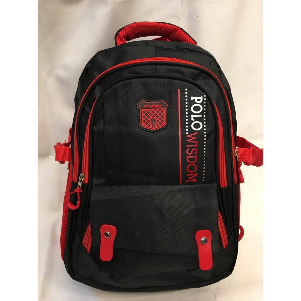TAS RANSEL POLO WISDOM 76918 IMPORT. Backpack. Kuliah sekolah. BONUS RAINCOVER . DARENA BAGS BANDUNG