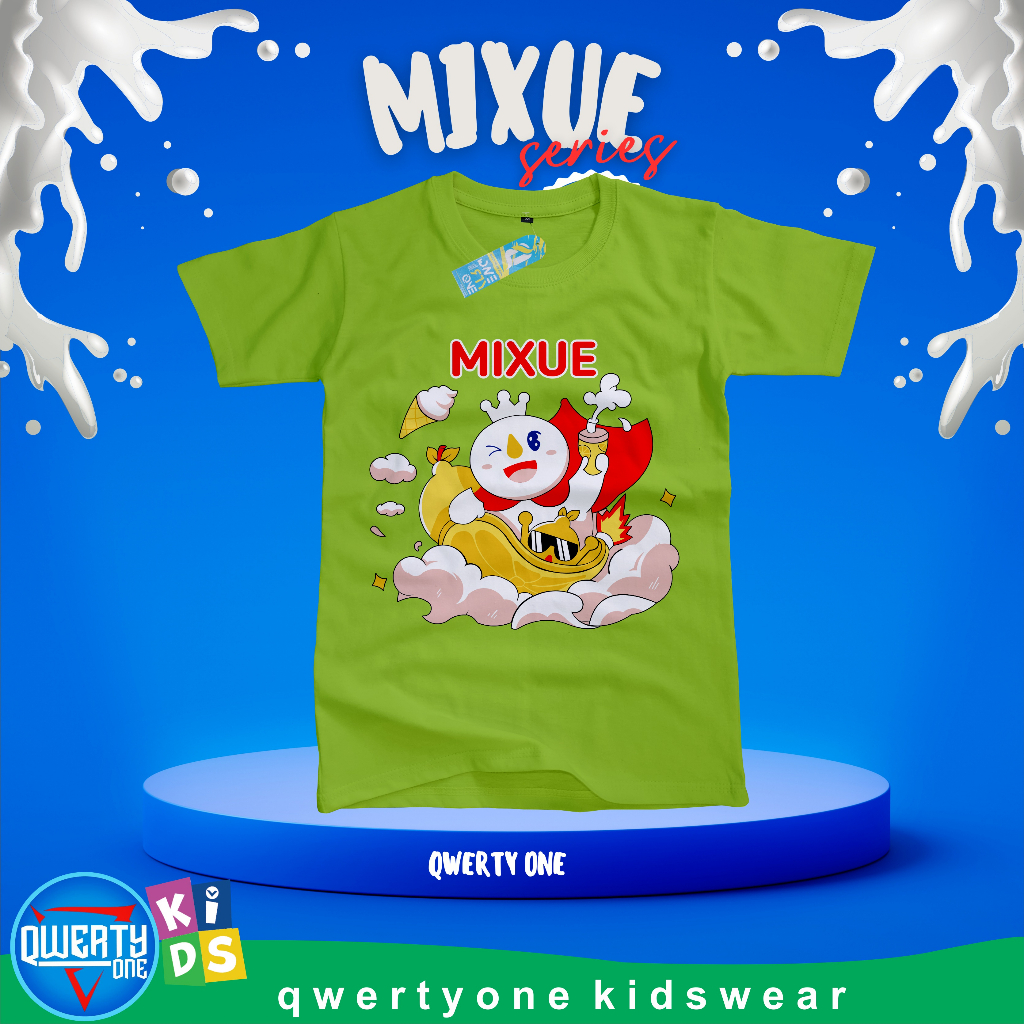 Kaos Anak Distro Karakter Mixue 1-12 Tahun