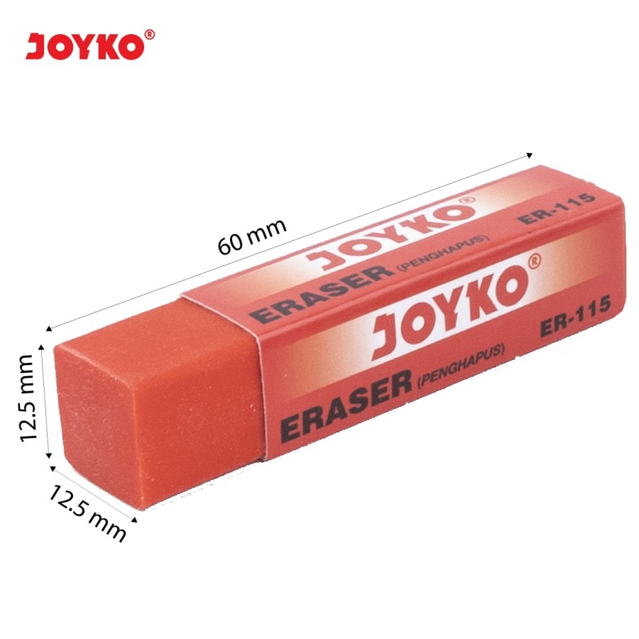 

[ 1 BUAH ] Penghapus ER-115 Joyko Medium / Sedang Warna-Warni ( Eraser )