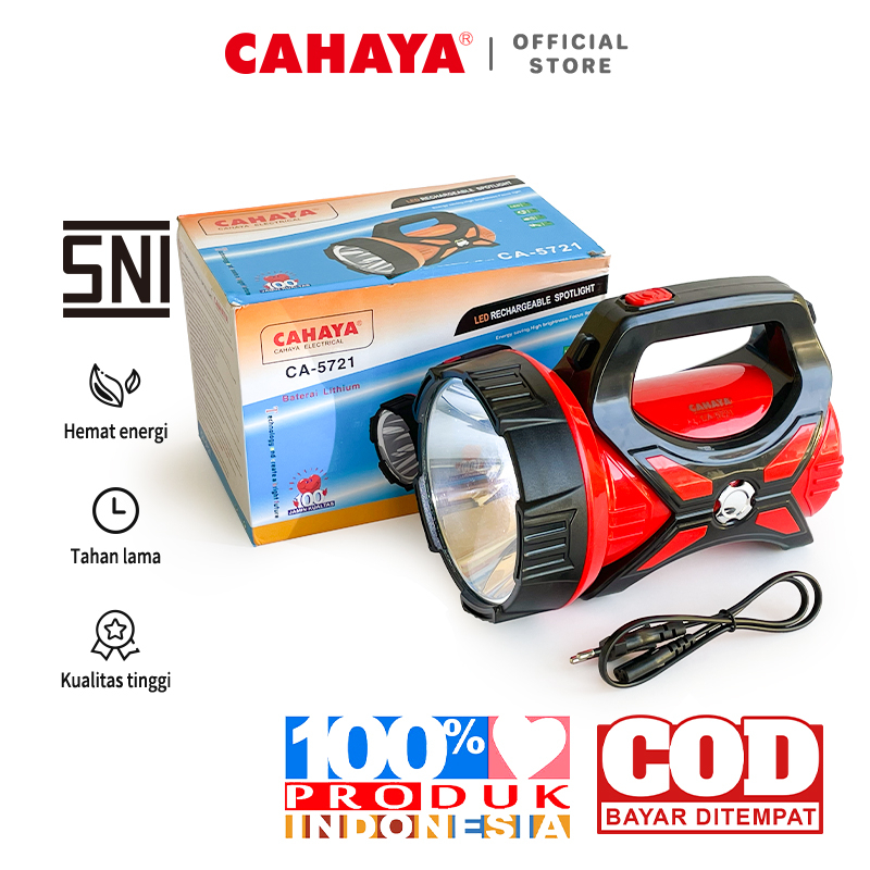 CAHAYA - Senter Jumbo LED 10W Rechargeable Spotlight CA-5721