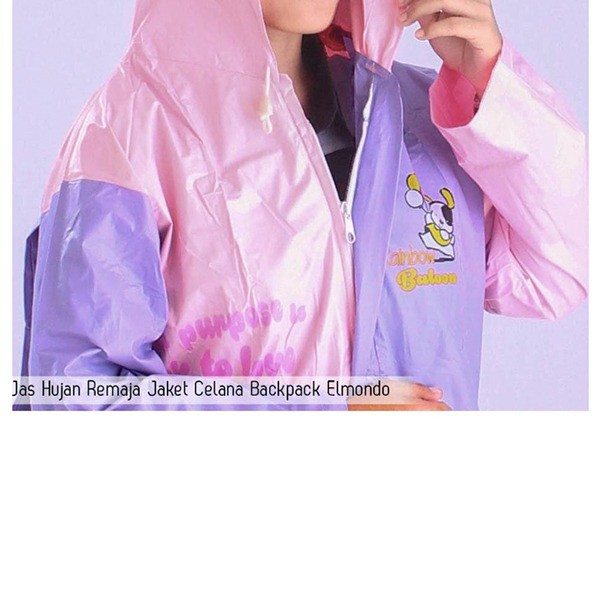 Jas Hujan Anak Back Pack Elmondo 606 Jaket Celana