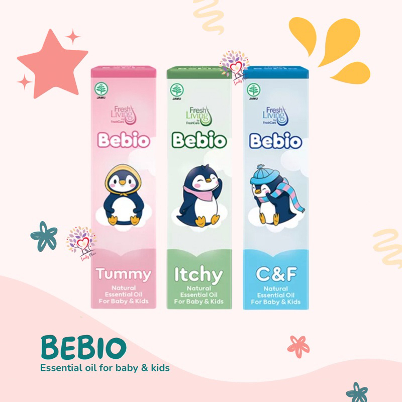 Fresh Care Bebio Baby & Kids Essential Oil Roll On 9ml Tummy | Itchy | Cold & Flu Minyak Esensial Ba