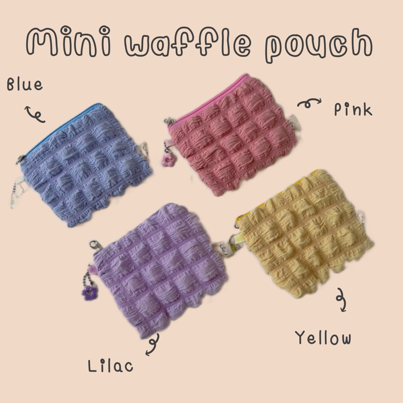 dompet / pouch - MINI WAFFLE POUCH | la.ideas