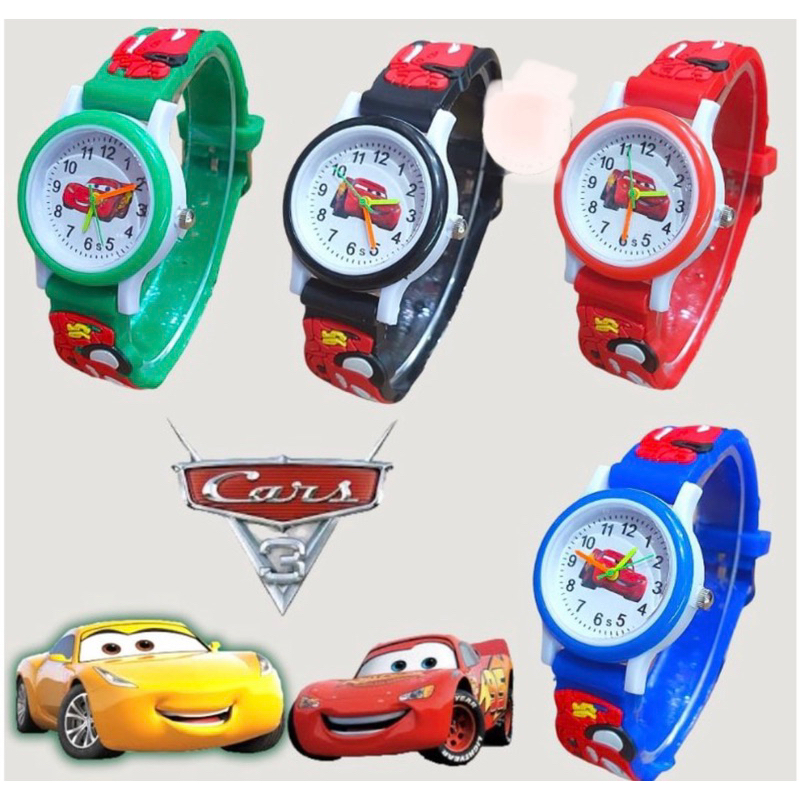 (Terima Cod)Jam Tangan Anak Timbul card Strap Rubber(Dikirim Dari Jakarta)