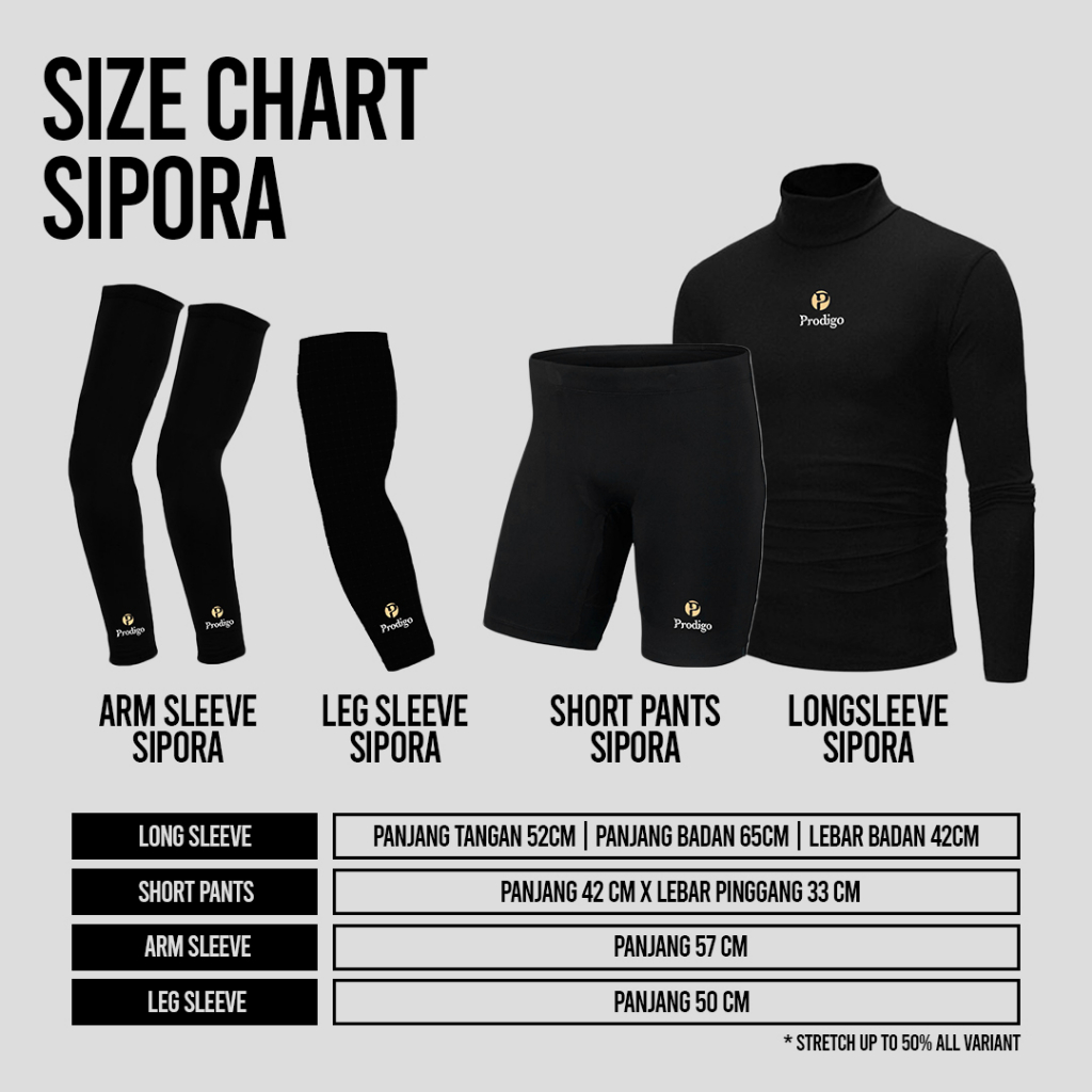 Prodigo * Short Pants Sipora I Celana Legging Baselayer Pria I Manset Celana Olahraga Unisex I Legging Pendek Terbaru